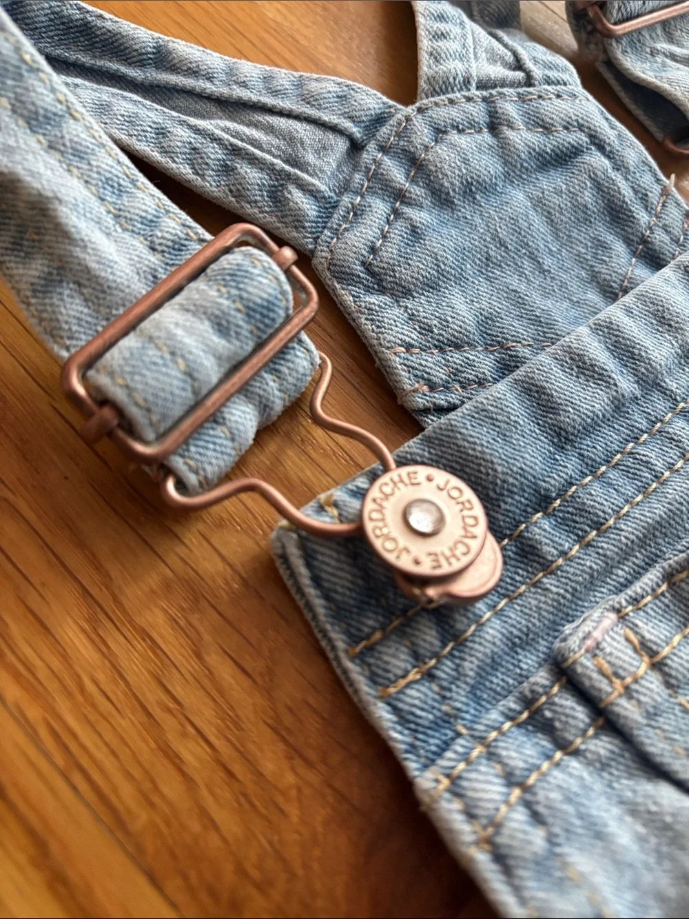 2T Jordache Denim Overalls Dress - Picture 8 of 12